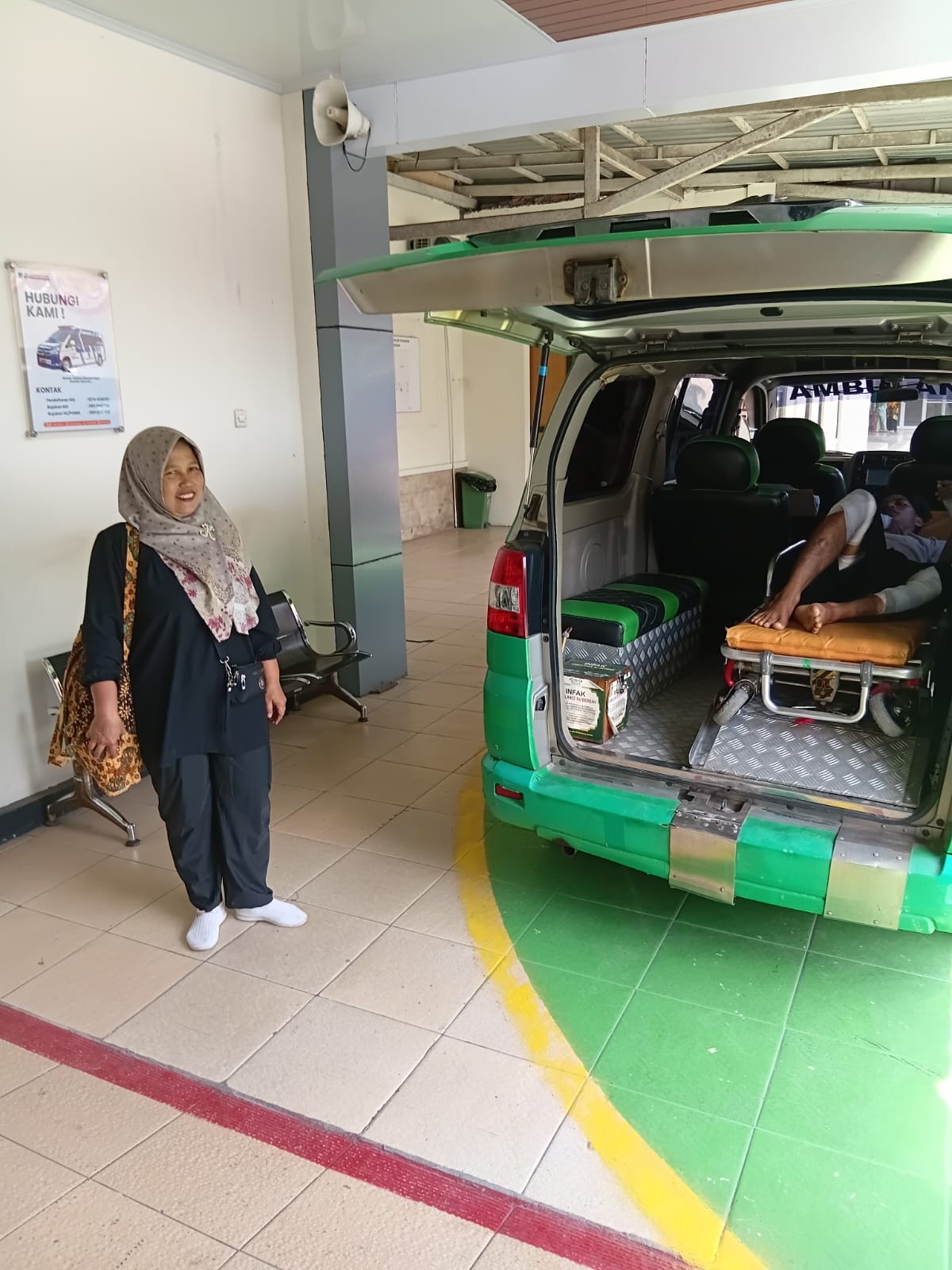 Dokumentasi kegiatan Ambulance NU Berbah: Jemput Pasien Warga Jragung — Menuju RSUD Prambanan